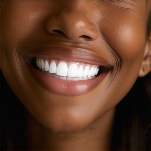 The trick to hiding a gap between your front teeth for a last-minute photo