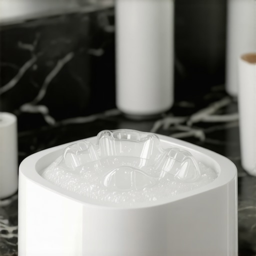 A high-tech ultrasonic cleaning device used to keep Invisalign trays clear and bacteria-free.
