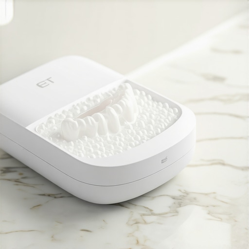 Ultrasonic Cleaner for Invisalign Trays A high-tech ultrasonic cleaner used for deep cleaning clear aligners and maintaining oral hygiene.