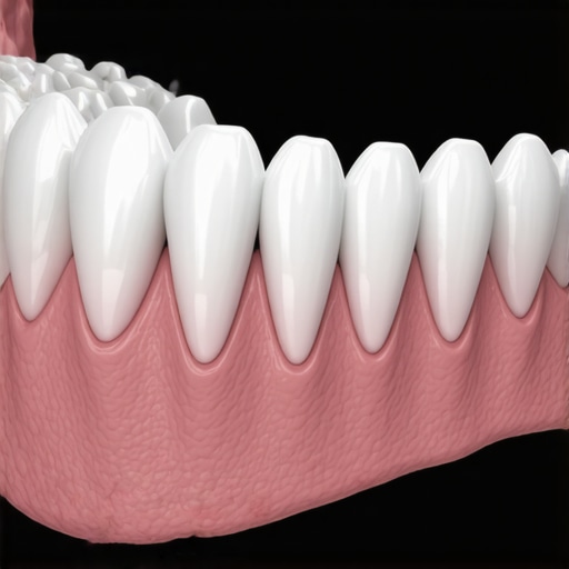 3D render of dental drift and bone loss caused by a missing tooth.